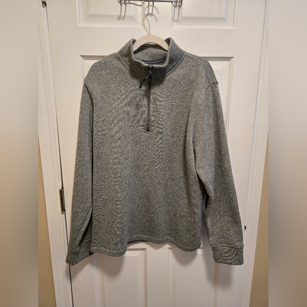 Old Navy Men's Heather Gray Zip-Up Sweater